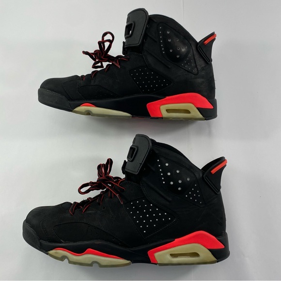 NIKE AIR JORDAN 6 Retro Infrared Black 2014 Men’s 10.5 Sneakers#384664-023